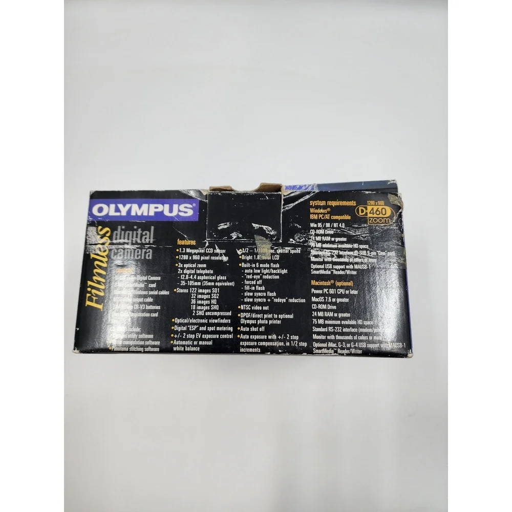 Olympus Camedia D-460 Zoom Digital Camera 1.3MP 3x Optical Zoom Silver Boxed